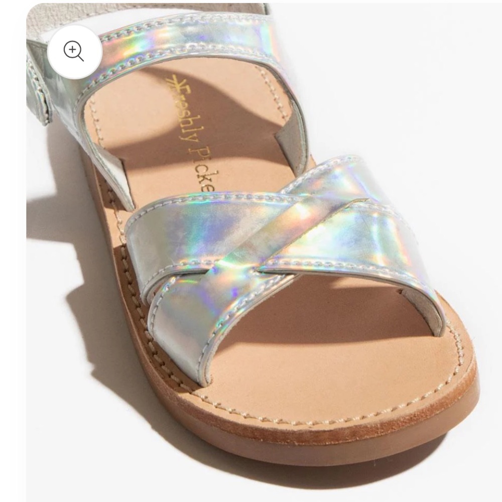 Freshly Picked Saybrook Holographic Sandals